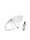 Umbrella folding automatic transparent