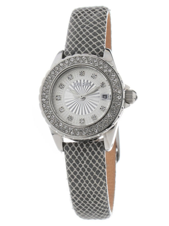 Folli Follie Women's Watch with Gray Leather Strap