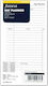 Filofax Personal Day Rezerve A6 Cu dungi Alb