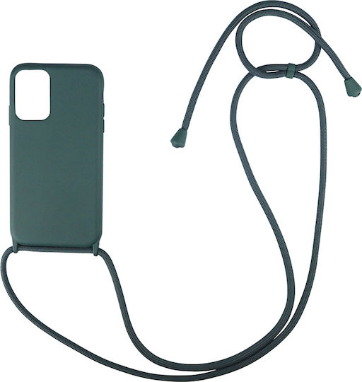 Sonique Carryhang Back Cover Silicon 0.5mm cu Curea Verde (Galaxy A72)