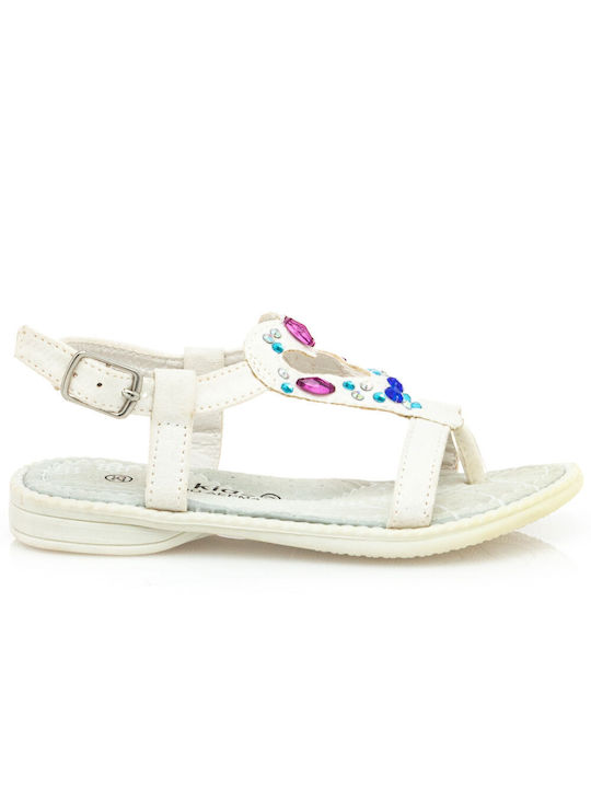 Antrin LOVE-75 sandală albă sandală albă sandală albă