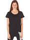 121WSS-956 Γυναικείο T-shirt Μαύρο