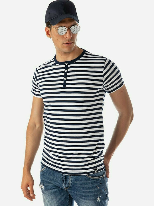 Brokers Jeans T-shirt Bărbătesc cu Mânecă Scurtă Marina