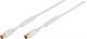 Vivanco Antenna Cable Coax male - Coax female White 7.5m (48122) 1pcs