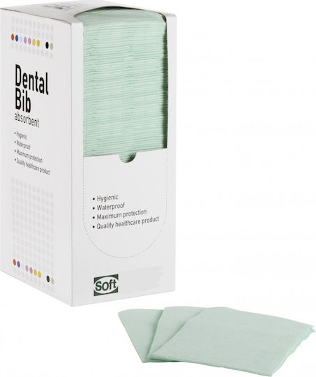 Soft Care Dental Green Towel 1ply + 1ply Without Dispenser 500 Pieces