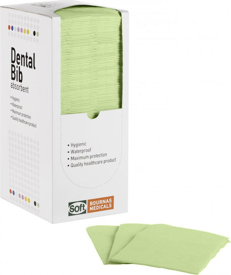 Soft Care Zahntuch Grün 1ply + 1ply mit Dispenser 500Stück
