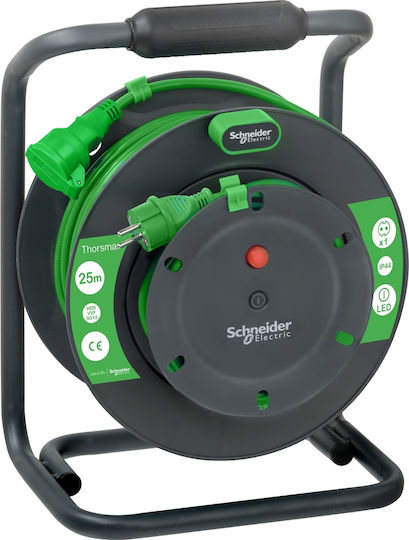 Schneider Electric 4 Plätze mit Kabel 25m Durchmesser 3 x 1.5mm² Wasserdicht Schwarz