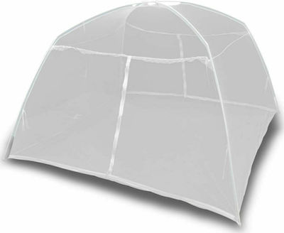 vidaXL Κουνουπιέρα Λευκή από Fiberglass 200x120x130cm