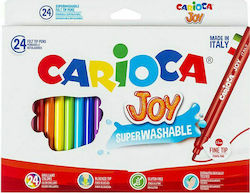 Carioca Joy Washable Drawing Markers Thin Set 24 Colors