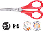 Exas Paper Children's Scissors for Crafts 12cm with Metallic Blade Red