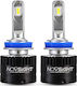 NovSight Lamps Car H7 LED 5500K Cold White 12V 80W 2pcs