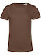 B&C E150 Women's Short Sleeve Promotional T-Shirt Mocha