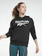 Identity Lang Damen Sweatshirt Kapuzen Schwarz