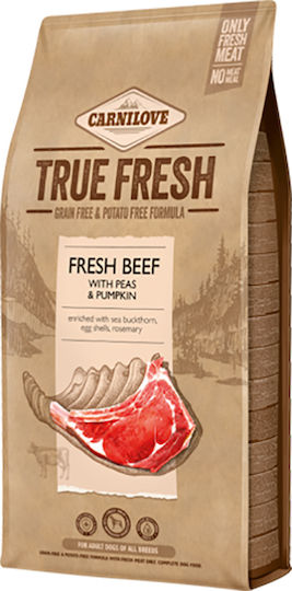 Carnilove True Fresh 4kg Dry Food Grain-Free for Adult Dogs with Beef