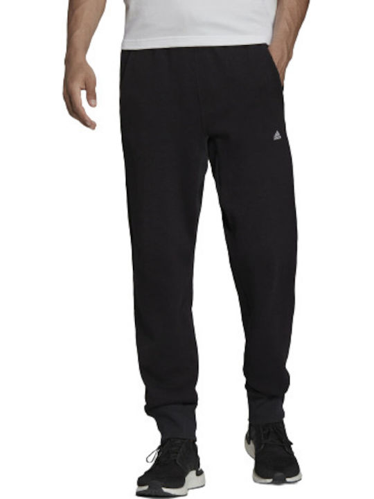 Adidas Sportswear Comfy & Chill Παντελόνι Φόρμας με Λάστιχο Μαύρο