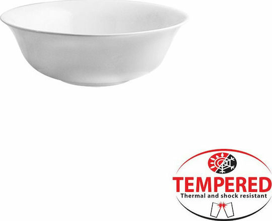 Cok Spain Elba Salatschüssel Glas Weiß 23x23cm 1Stück