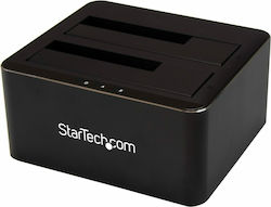StarTech Dual-Bay SATA HDD Docking Station for 2 x 2.5/3.5" SATA για 2 Σκληρούς Δίσκους SATA με σύνδεση USB 3.0 StarTech Dual-Bay SATA HDD Docking Station for 2 x 2.5/3.5" SATA για 2 Σκληρούς Δίσκους SATA με σύνδεση USB 3.0