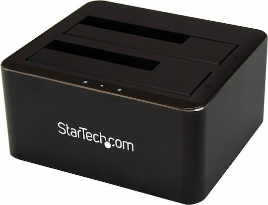 StarTech Dual-Bay SATA HDD Docking Station for 2 x 2.5/3.5" SATA Docking Station for 2 Hard Drives SATA 2.5" / 3.5" with Connection USB 3.0 (SDOCK2U33V)