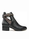 Michael Kors Britton 40T1BTME7L Women's Leather Ankle Boots Black