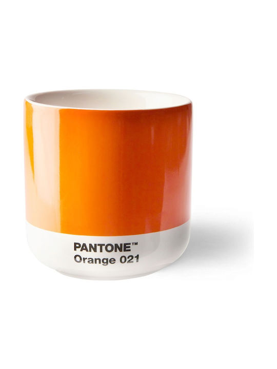 Pantone Lifestyle Becher aus Porzellan Orange 1...