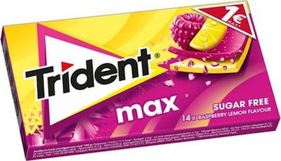 Trident 14 Chewing gum Max with Βατόμουρο / Λεμόνι Flavour Sugar Free 27gr