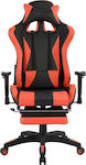 Freebox FB91063.01 Gaming Chair with Adjustable Arms and Footrest Black/Red