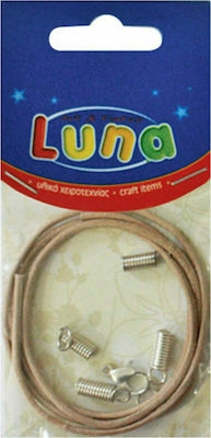 Luna Brown Leather Lace 2mm