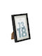 Atmosphera Wooden Photo Frame with Black Frame Black