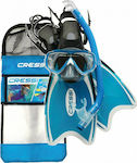 CressiSub Mini Palau Bag Μάσκα Θαλάσσης με Αναπνευστήρα Μπλέ