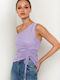 Toi&Moi Women's Summer Blouse with One Shoulder Lilacc