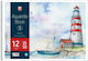Typotrust Watercolour Pad 4224 Lighthouse No5 35x50cm 12 Sheets 10pcs