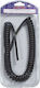 Central Spiral Telephone Cable Unterminated 3m Black (01-02-46MA/M)