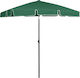 vidaXL Folding Beach Umbrella Diameter 1.8m with UV Protection Green