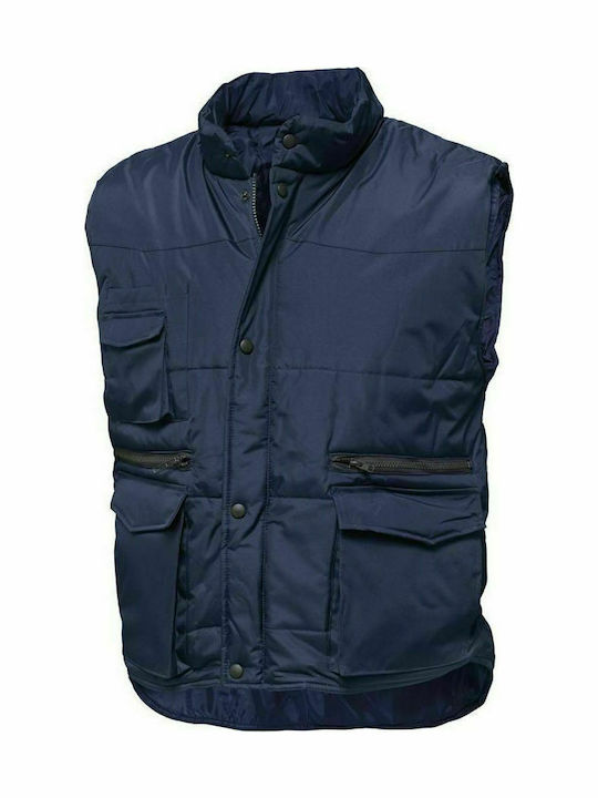 WORK VEST SIGGI COPPER PADDED VEST BLUE