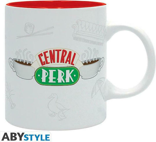 Abysse Central Perk Керамична Чаша Бяла 320ml