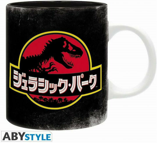 Abysse Jurassic Park - Raptor Κούπα Κεραμική Μαύρη