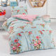 HomeMarkt Bettbezug-Set Einzelbett mit Kissenbezug 140x200 Alanur Pink / Turquoise