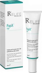 Relife PapiX High Purifying fără culoare 24h Gel Pentru Față 30ml