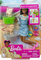 Barbie Play ‘n' Wash Pets Păpușă pentru 3+ ani+...