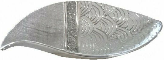 Karvounis Oval Ceramic Decorative Platter Diana Gray 35.5x18x7.5cm