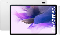 Samsung Galaxy Tab S7 FE 5G 12.4" με WiFi & 5G (4GB/64GB) Silver
