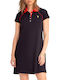 Summer Mini T-Shirt Dress Black