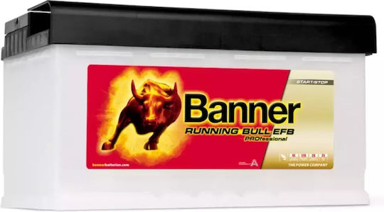 Banner Baterie Auto Running Bull Pro EFB 58511 cu Capacitate 85Ah și CCA 780A