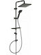 Ferro Squerto LUX Shower Column without Mixer 98.5cm Black