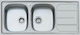 Foster 1000 Rechts Drop-In Spüle Inox Satiniert B116xT50cm Silber