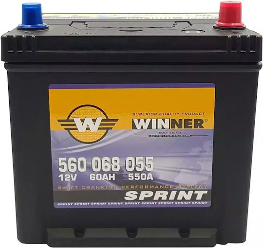 Winner Batterie Auto Sprint mit Kapazität 60Ah und CCA 550A
