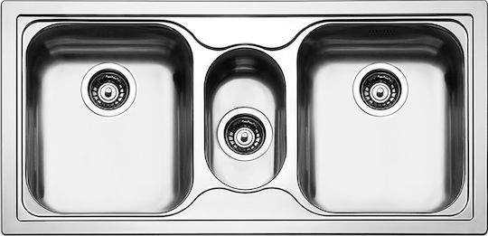 Apell Anniversario 8312 Ένθετος Inox Σατινέ Μ100xΠ50cm Ασημί