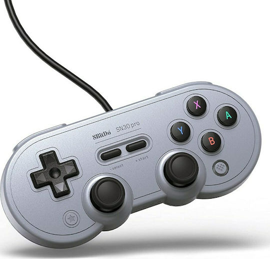 8Bitdo SN30 Pro Verkabelt Gamepad für PC / Schalter Gray Edition