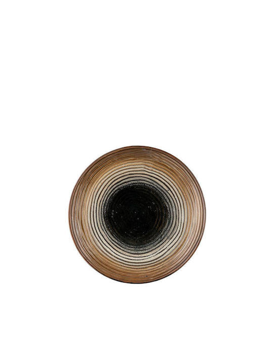 Zen Collection Διακοσμητική Πιατέλα Κεραμική Καφέ 33.5x33.5x5.5εκ.