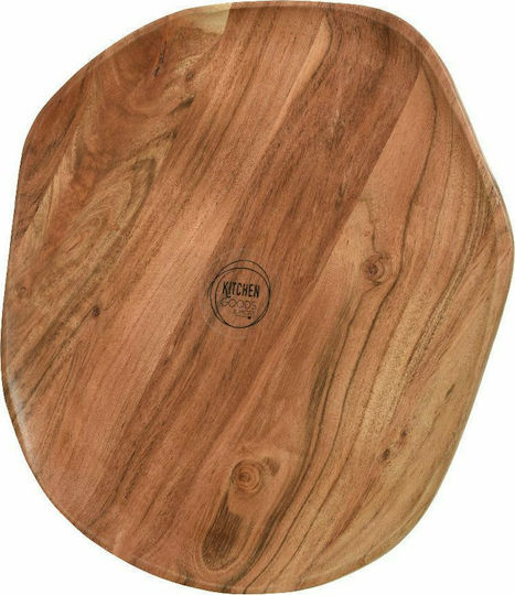 Kaemingk Decorative Wooden Brown Platter 33x32x1cm